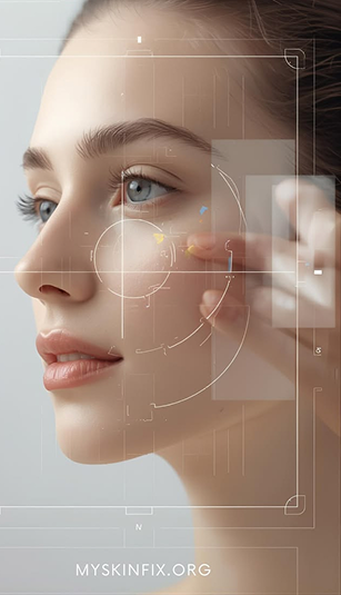 Skin analysis scan overlay
