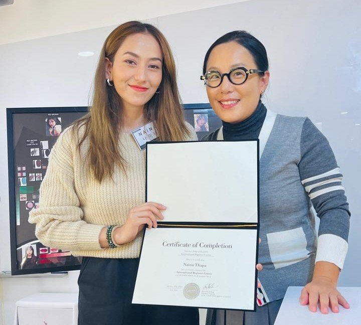Certificate with Jung Saem Mool